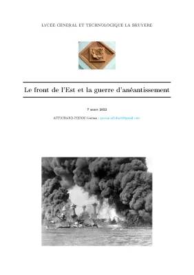 Film de propagande et Le Front de l'Est: Guerre d'anéantissement et Seconde Guerre mondiale