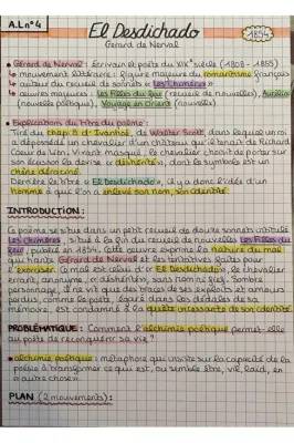 El Desdichado - Analyse PDF et Signification du Poème de Gérard de Nerval