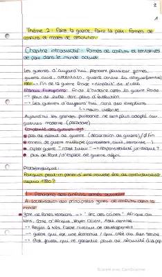 Faire la guerre, faire la paix HGGSP : Fiche de révision & dissertation corrigée sur les conflits actuels