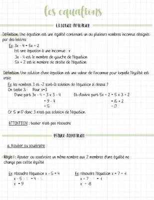 Équations Premier Degré : Exercices Corrigés et Formules Simples