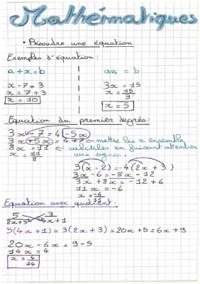 Apprends à Résoudre des Équations du Premier Degré et à Calculer les Pourcentages!