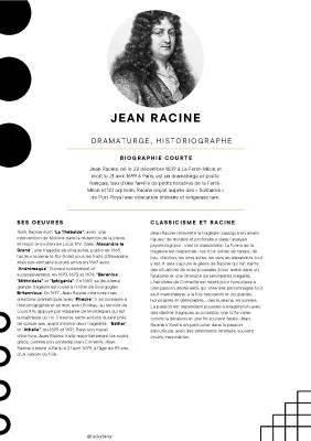 Biographie de Jean Racine: Grandes œuvres et tragédies célèbres