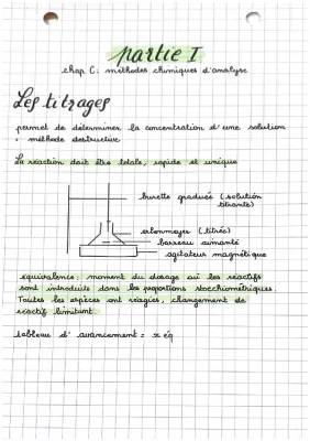 Découvre les méthodes chimiques d'analyse et les titrages faciles