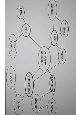 Carte Mentale : Les Traits du Genre Fantastique