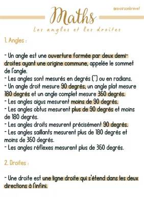 Propriété des Angles et Droites - Exercices 5ème PDF