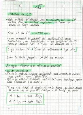 Datation Carbone 14: Explication Simple et Exercice Corrigé