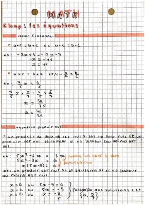 Apprends à Isoler x dans une Équation et Résoudre des Équations à 1 Inconnue