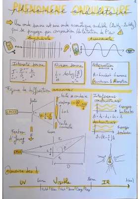 Cours Phénomène Ondulatoire et Lunette Astronomique PDF - Exemples et Exercices Terminale