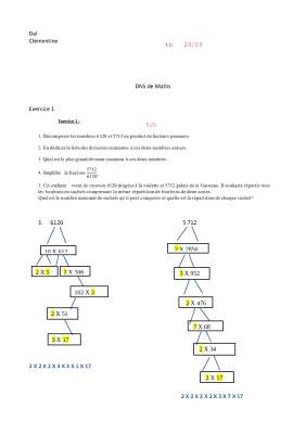 Comment simplifier une fraction et découvrir le Théorème de Thalès