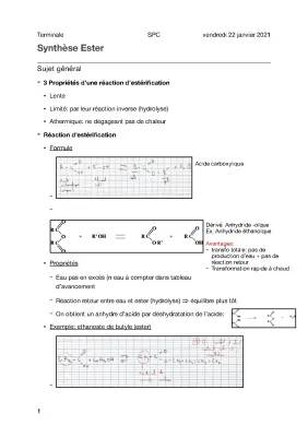 Découvre l'Estérification: Réactions, Rendement et Relargage!