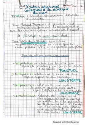 SVT Term : L’inéluctable évolution des génomes et diversité génétique