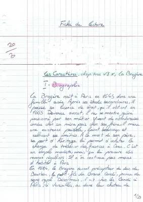 Biographie de La Bruyère et Résumé des Caractères - PDF pour le Bac