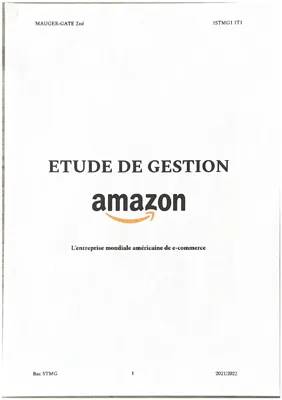 Exemples et Corrigés d'Étude de Gestion STMG : Tout sur l'Entreprise et la Performance