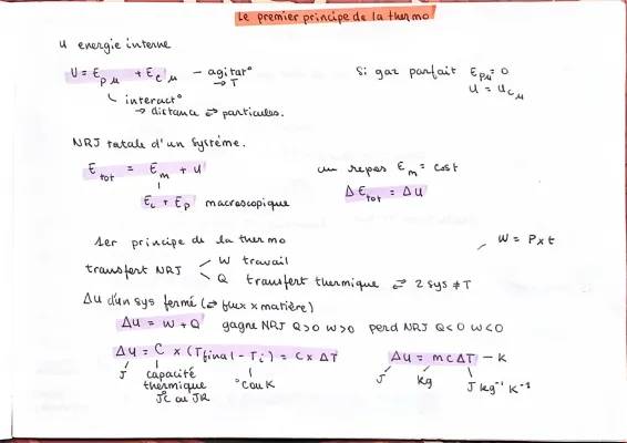 Découvre les gaz parfaits et la thermodynamique !