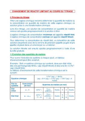 Cours Titrage PDF: Titrage Colorimétrique et Conductimétrique - Exercice Corrigé et Protocole