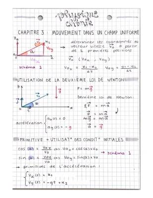 Découvre le Mouvement dans un Champ Uniforme et les Lois de Newton !