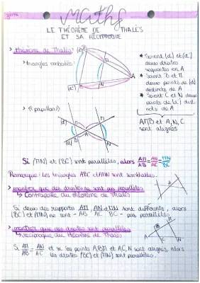 théorème de Thales et sa réciproque 