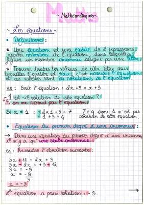 Comment résoudre des équations mathématiques du premier degré et des équations produits nuls