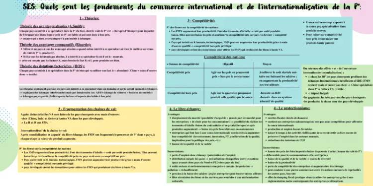 Découvre Les Théories Du Commerce International et Les Avantages Comparatifs PDF