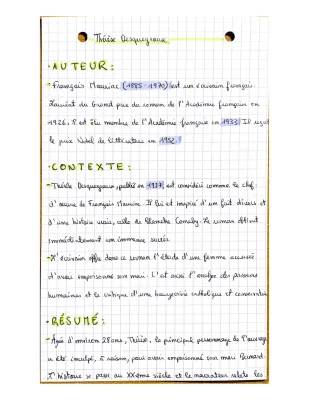 Thérèse Desqueyroux : Résumé, Analyse et Contexte Historique