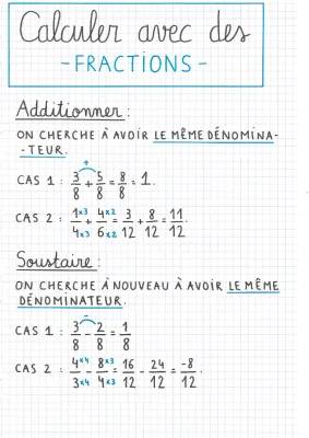 Apprends à multiplier et diviser les fractions facilement