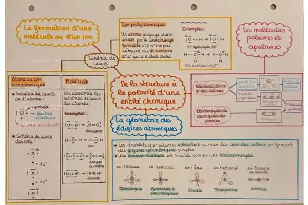 Tout sur la structure de Lewis, la polarité et la géométrie des molécules!