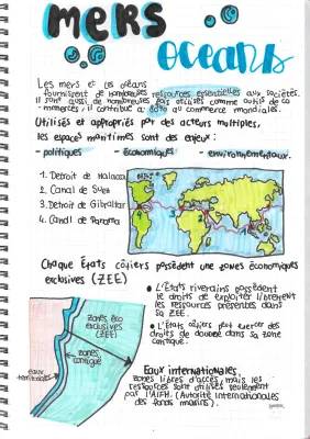 Mers et Océans : Cours et Fiches pour Terminale