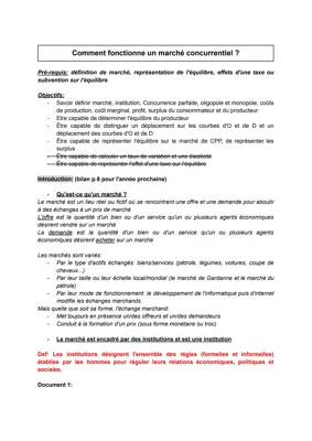 Comment fonctionne un marché concurrentiel et l'effet d'une taxe