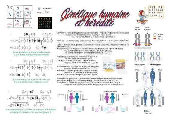 Exercice Génétique Terminale ST2S et Transmission des Caractères Héréditaires PDF