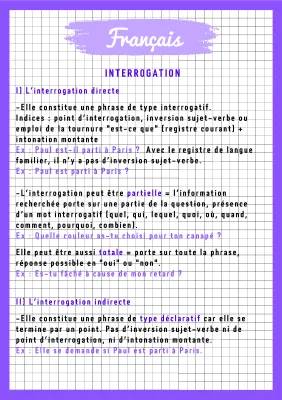 Découvre l'Interrogation Bac Français - Exercice et PDF Faciles!