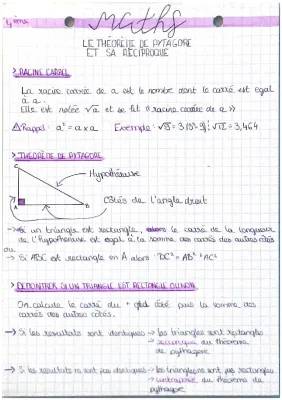 Comment démontrer qu'un triangle est rectangle avec le théorème de Pythagore et sa réciproque