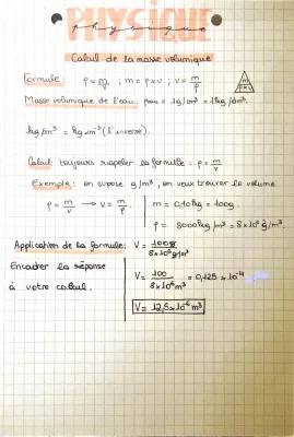 Comment calculer la masse volumique - solides, liquides et masse volumique de l'eau