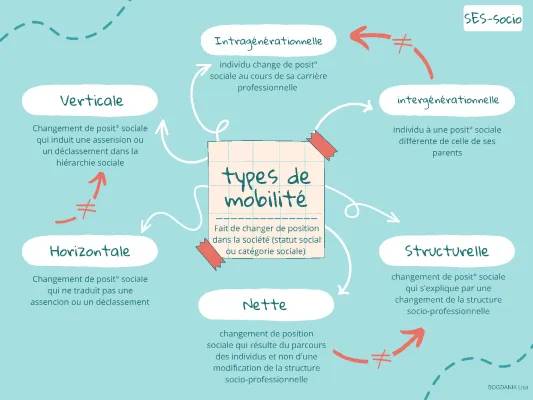 SES_socio : les différents types de mobilité sociale