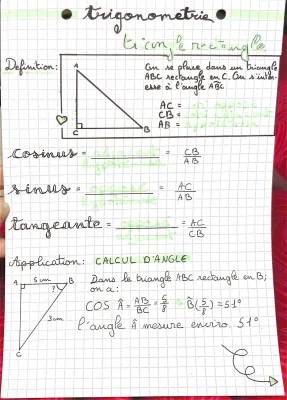 Apprends à Calculer les Angles et Côtés d'un Triangle Rectangle Facilement