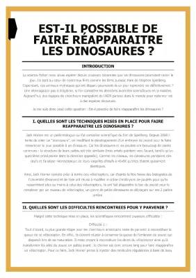 Est-ce que les dinosaures vont revenir en 2025 ? Clonage, ADN et Chickenosaurus