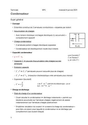 Tout sur le Condensateur: Formules et Décharge