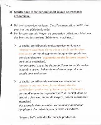 La Croissance Économique SES Terminale: Définition, Facteurs et Cours PDF