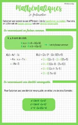 Apprends la Factorisation avec Exercices Corrigés PDF pour la 3ème et 2nde