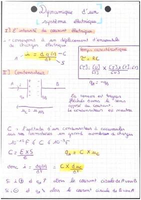 Comprendre l'intensité du courant électrique dans un condensateur et le dipôle RC