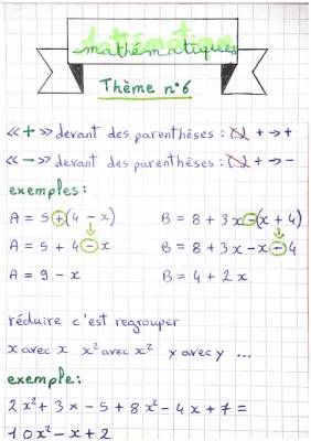 Calcul littéral