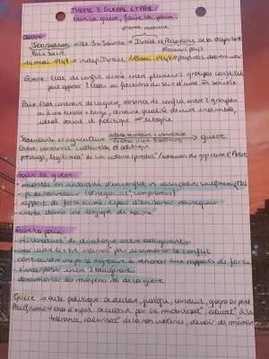 Fiche de Révision: Faire la Guerre, Faire la Paix HGGSP et Traité de Westphalie