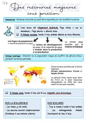 Découvre la Gestion Durable de l'Eau et la Surexploitation des Ressources