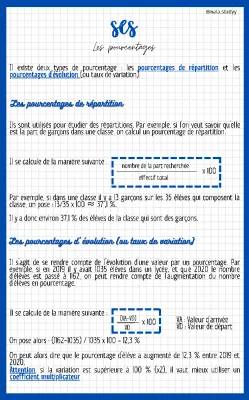 Comment Calculer les Pourcentages en SES : Exemples et Exercices Faciles