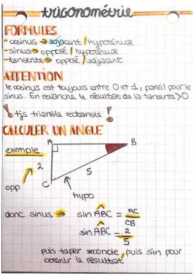 Apprends la Trigonométrie: Calculer Angles et Longueurs Facilement