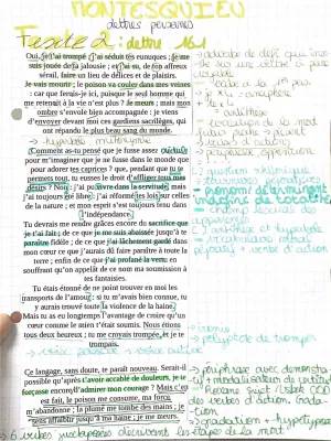 Lettres persanes - Analyse linéaire de la lettre 161