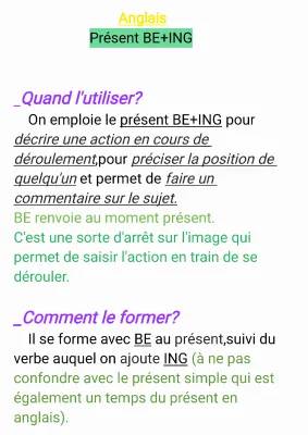 Anglais : Exercice Présent Simple et BE+ING - PDF + Correction