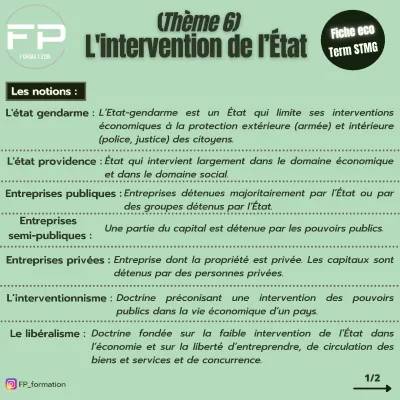 Manuel Économie Terminale STMG pdf - L'intervention de l'État (thème 6)