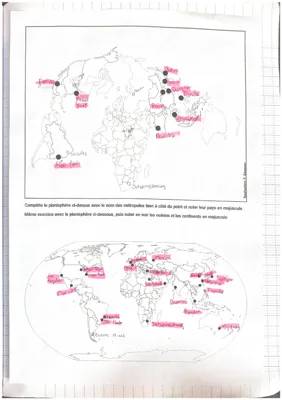 Découvre le planisphère avec métropoles et pays, les fleuves de l'Europe et les hispanophones en 2030 !