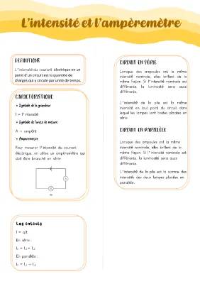 Comment mesurer l'intensité du courant avec un ampèremètre - Guide pour la 4ème