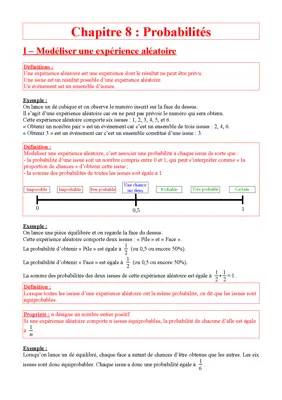 Découvre les Bases de la Probabilité : Expériences Aléatoires et Formules Simples